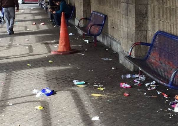 The state of Alnwick Bus Station. Picture by Coun Sue Allcroft