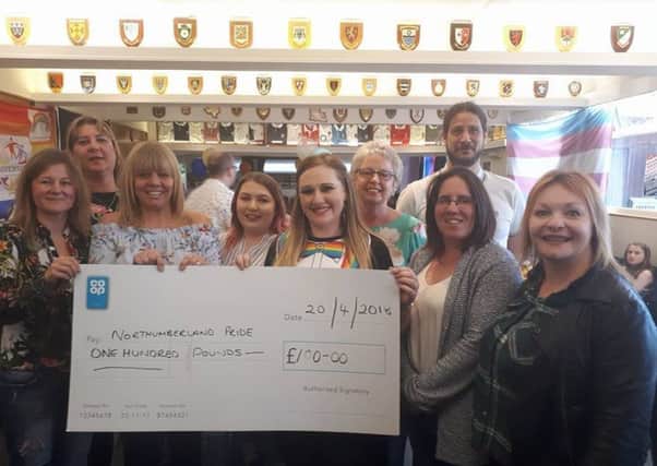 Northumberland Pride held a quiz night at Alnwick Rugby Club, raising Â£611, including a Â£100 donation from Bondgate Co-op.