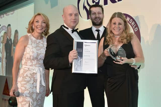 From left: Alex Lovell, RICS host for the evening, Duncan Bowman, development director, Ascent Homes, Keith Dillon, ID Partnership, and Claire Scott, head of sales and marketing, Ascent Homes.