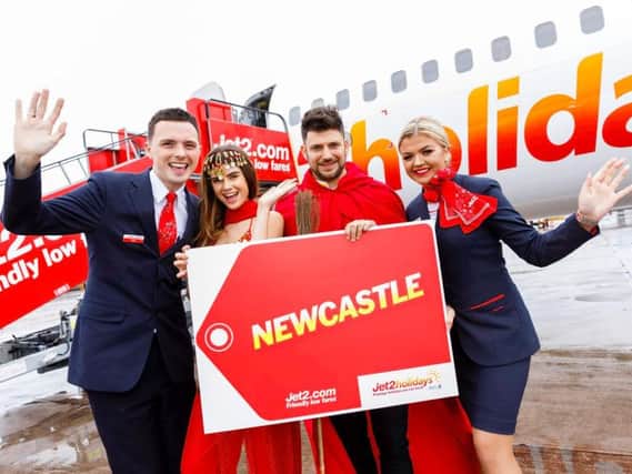 Jet2 has launched two new summer destinations from Newcastle Airport. Harry Potter actor Stanislav Yevetski, centre.