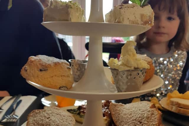 The adults afternoon tea at the Running Fox
