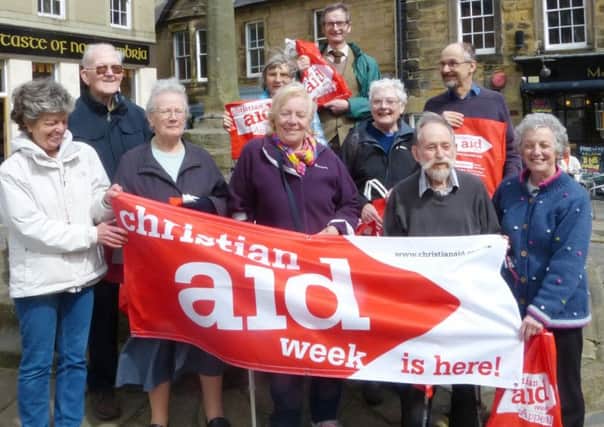 Christian Aid volunteers in Alnwick. Picture by Colin Perkins