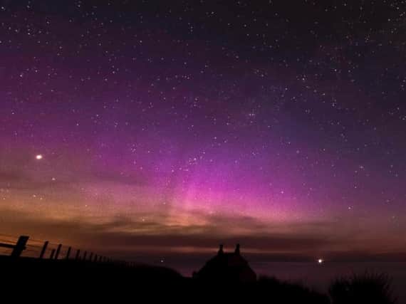 The aurora seen at Howick last night by photographer Jane Coltman