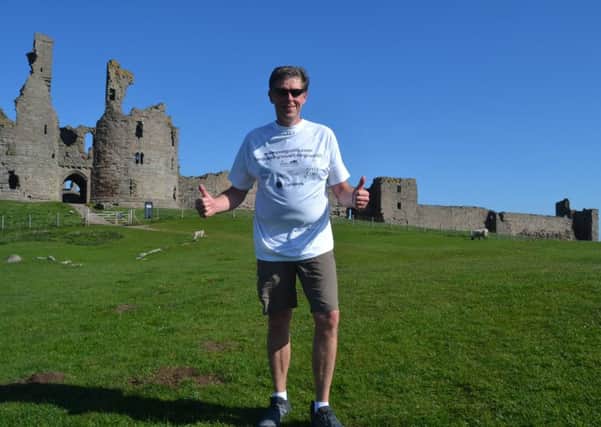Stuart Ferguson at Dunstanburgh Castle.