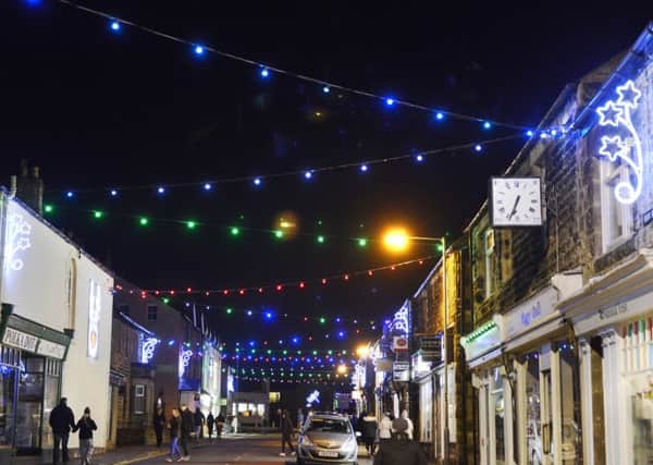 The Christmas lights in Seahouses. Picture by Jane Coltman