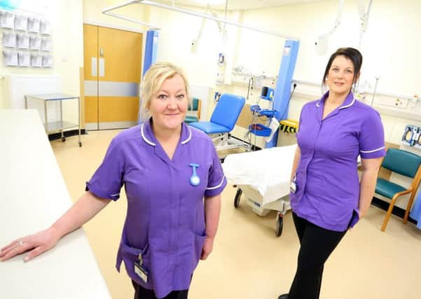 Emergency nurse practitioners Anne Spours (left) and Sonia Arkle, from the minor injury unit at Alnwick Infirmary