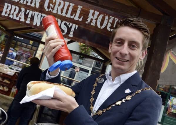 New Morpeth Mayor Jack Gebhard pictured at the 2017 Morpeth Food and Drink Festival. Picture by Jane Coltman.