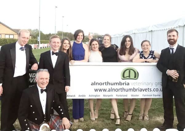 Alnorthumbria Vets Northumberland staff who attended the Rugby Club Ball.