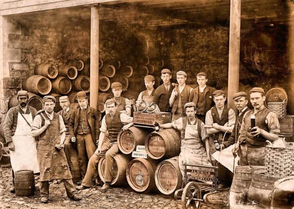 Alnwick Brewery workers in around 1900.
