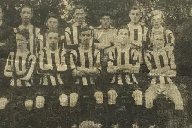 Alnwick Alndale Junior Football Team (1913-14) - all enlisted in the First World War.