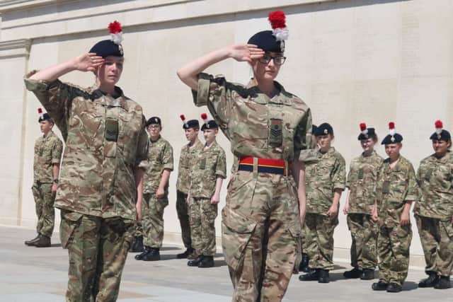 Members of Berwicks Army cadet detachment have recently visited the National Arboretum in Staffordshire.