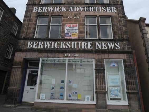 The former Tweeddale Press offices in Berwick.