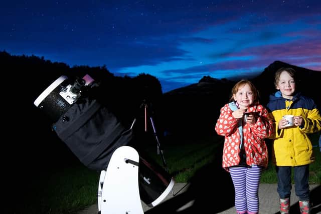 Dark Skies  stargazing at Cawfields in the National Park.