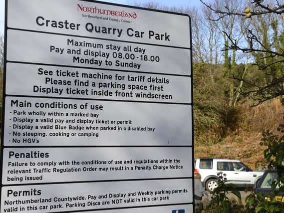 The charges will be increasing in the car park in Craster, among other coastal locations.