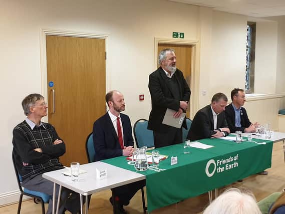 The North of Tyne hustings hosted by Alnwick Area Friends of the Earth.