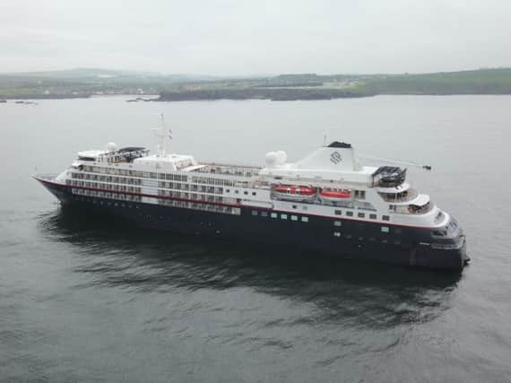 The Silver Cloud off Eyemouth.