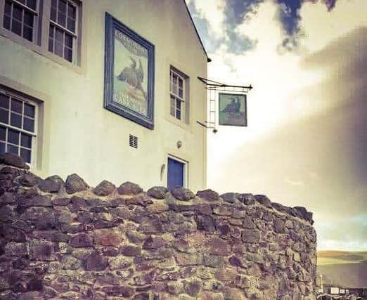 The Cormorant and Tun pub that was created in St Abbs for the new Disney Avengers film.