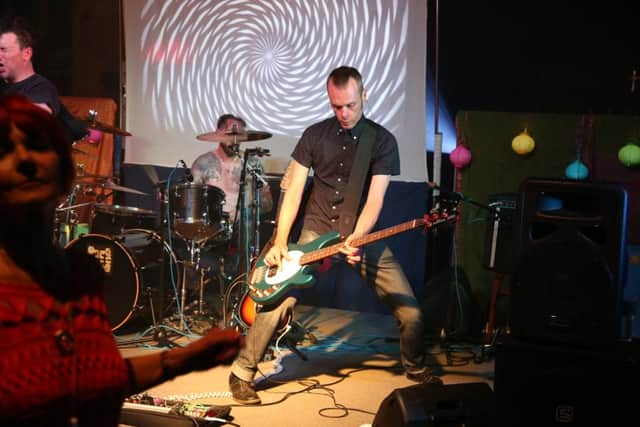 Thee Telepaths performing at Kettering Arts Centre in 2016