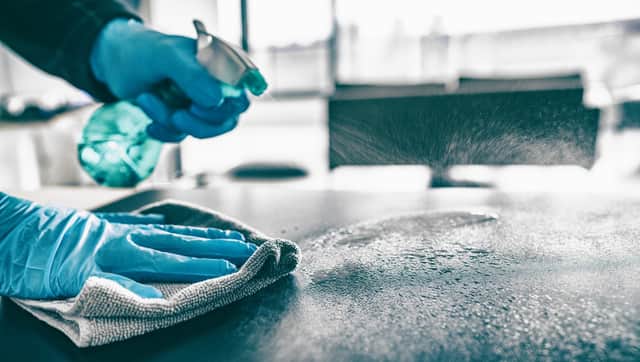 The spray has been shown to kill almost 100 per cent of virus bacteria on surfaces (Photo: Shutterstock)